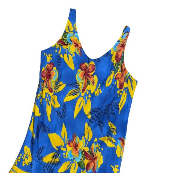 90s Jams World Beach Handkerchief Hem Midi Dress - Picture 4 of 8